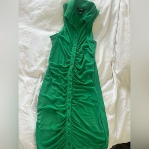 Emerald green dress
